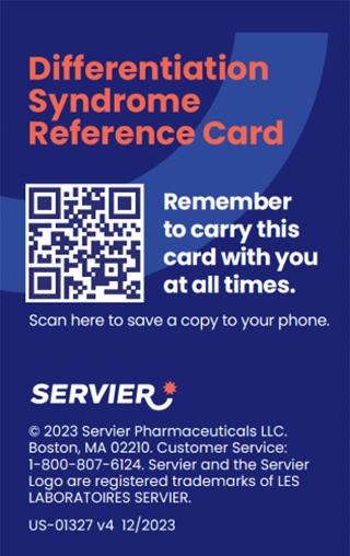 Differentiation syndrome reference card